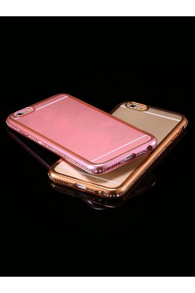 OEM Carcasă Samsung Galaxy S8 Plus, placată electrostatic cu diamante, auriu-roz