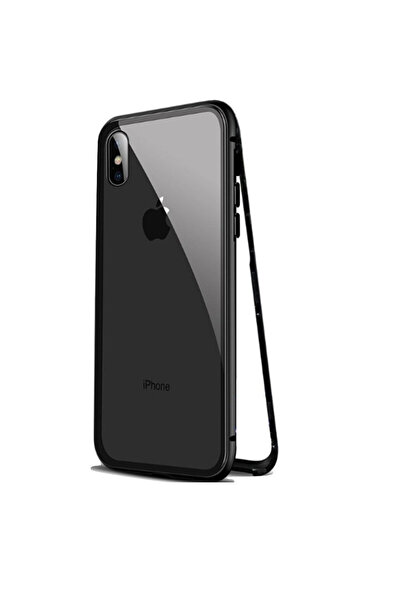 OEM Carcasă magnetică Apple iPhone XS MAX neagră, potrivire perfectă, cu spat...