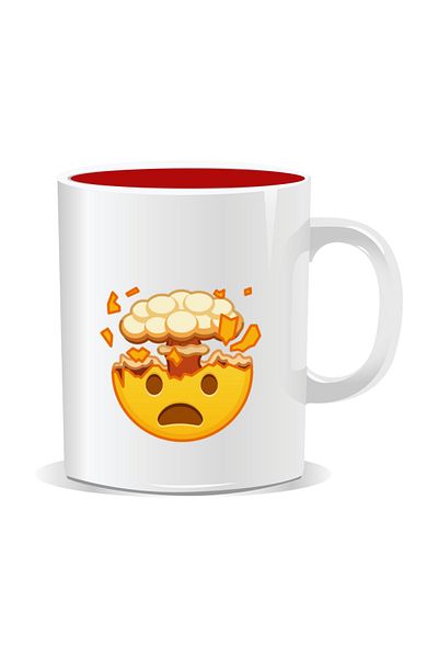 OEM Personalized mug with Emoji, One step away from burn-out