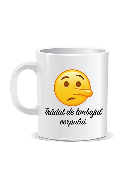 OEM Personalized Emoji Mug, Betrayed by Body Language
