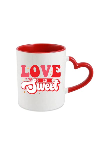 OEM Personalized mug for Valentines Day Love is sweet