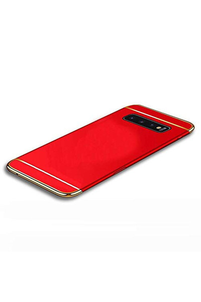 OEM Калъф за Samsung Galaxy S10, 3 в 1, червен