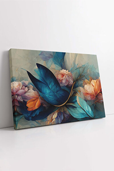 KOSS Dijital Tablou decorativ cu flori pe pânză, pictură cu flori colorate, p...