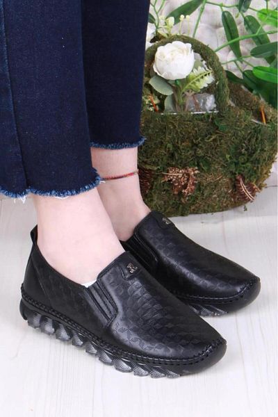 PİSAGOR Pisagor Ps-33010 Orthopedic Women's Daily Genuine Leather Shoes