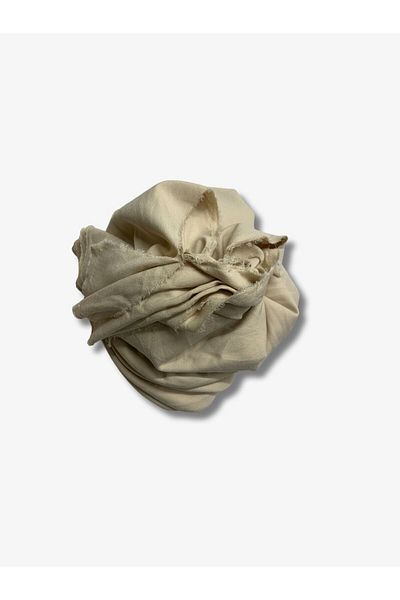 Yiğit Kumaş Crepe Fabric with Sand, Piece 150X150 cm Beige Color
