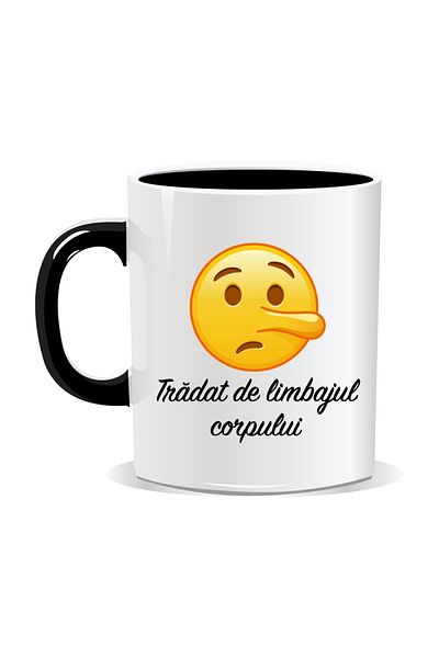 OEM Personalized Emoji Mug, Betrayed by Body Language