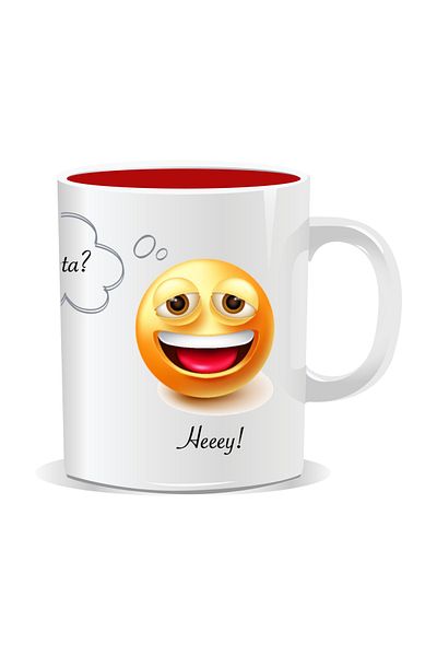 OEM Personalized Emoji Mug, And This? - Red Interior