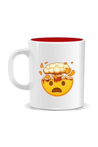 OEM Personalized mug with Emoji, One step away from burn-out