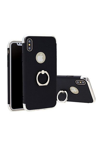 OEM Carcasă Apple iPhone X, inel 3 în 1, neagră