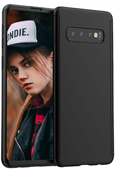 OEM Θήκη Samsung Galaxy S10 Plus, FullBody Black, πλήρης κάλυψη 360 μοιρών με...