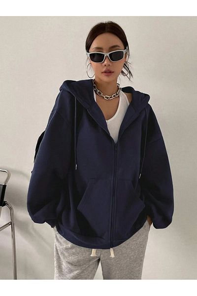 Boi KEF - UNISEX THREE THREAD ZIPPERED CHARTED CARDIGAN