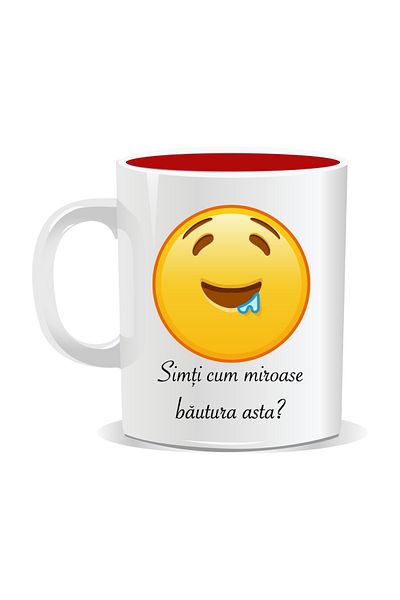 OEM Personalized mug with Emoji, Can you smell this drink?