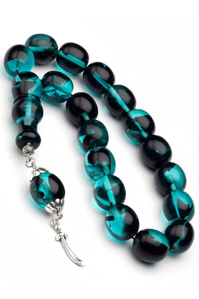 OTTOTESBİH Men's Gift 14X15Mm Mascot Efe Prayer Beads, Zulfiqar Sword