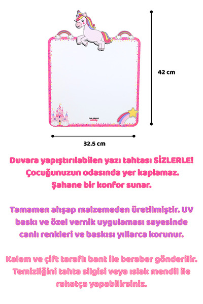 The Grade Unicorn Temalı Çocuk Yazı Tahtası Eğitici Yazı Tahtası Çocuk Aktivite Tahtası Çocuk Eğitici Oyuncak