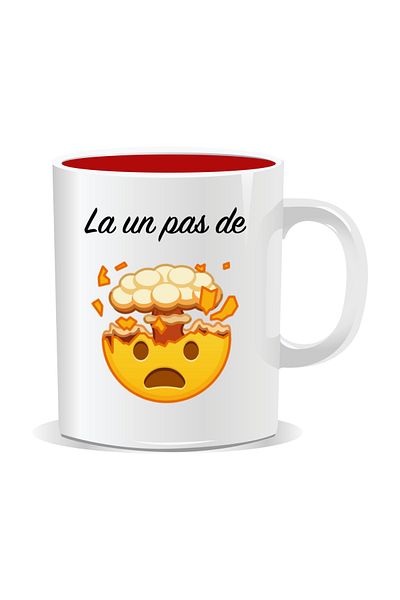 OEM Personalized mug with Emoji, One step away from burn-out