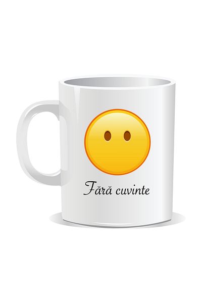 OEM Personalized mug with Emojis, Speechless, Speechless