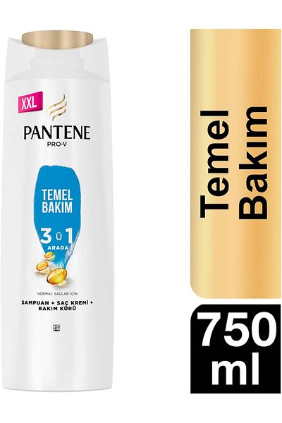 Pantene 3 in 1 Anti-Dandruff Shampoo 750 ml