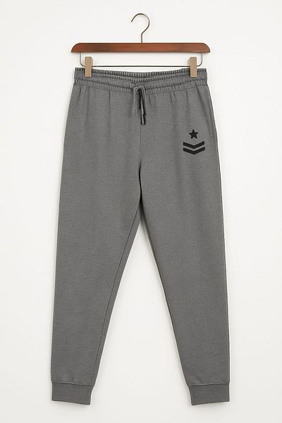 enmodaiçgiyim Ανδρικό αθλητικό παντελόνι Smoked Comfortable Fit με διπλή τσέπη
