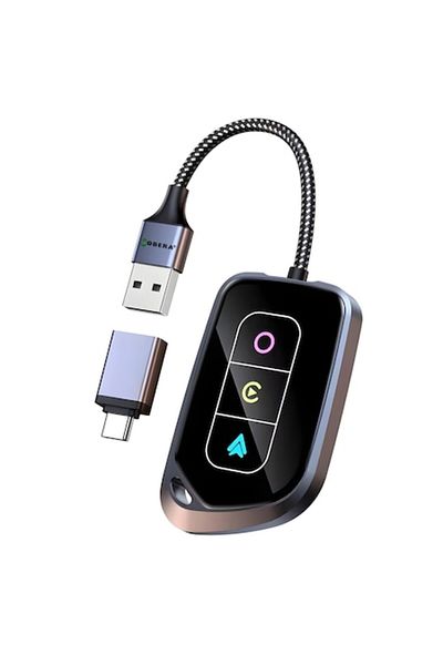 goBERA goBERA® 2 in 1 Wireless Car Adapter, cars with factory Carplay/Android via cable