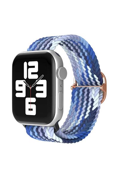 CepteToptan Apple Watch 38mm Star Cord - Navy Blue-Blue