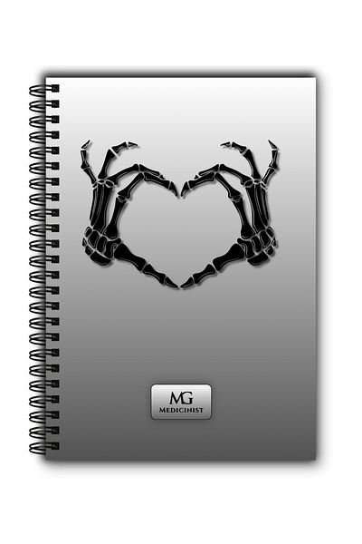 MG Medicinist Medical Notebook A5 - Bones of Affection - Vellum Paper - 80 Sheets