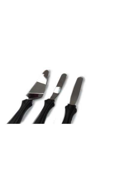 PAZAROLAY Set of 3 oblique cake spatulas