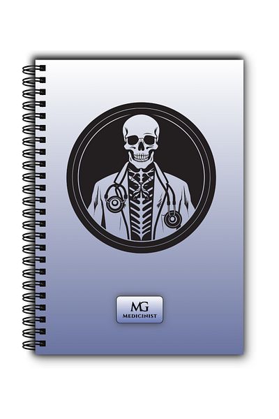 MG Medicinist Medical notebook A5 - Skeleton Doctor - Dictation - 80 Sheets