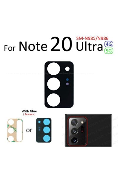 indirimplus Samsung Galaxy NOTE 20 ULTRA Arka Kamera Camı Lens Yapışkanlı