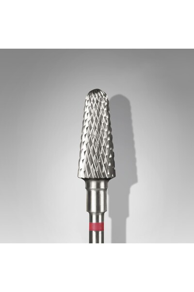 STALEKS Manikür Çıkarma Çelik Törpü Ucu Kırmızı Frustum FT70R060/14
