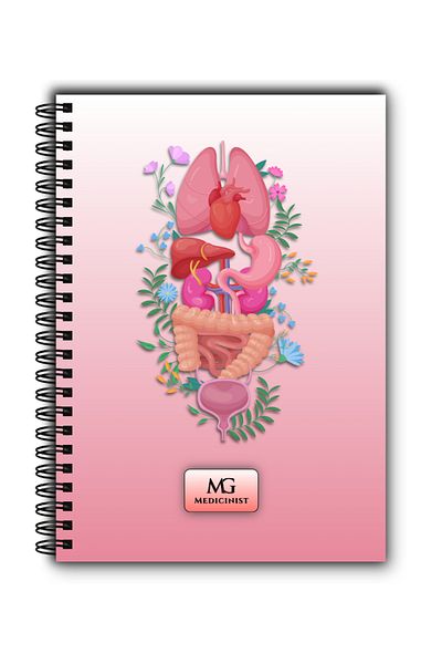 MG Medicinist Medical Notebook A5 - Inner Beauty - Vellum Sheets - 80 Sheets