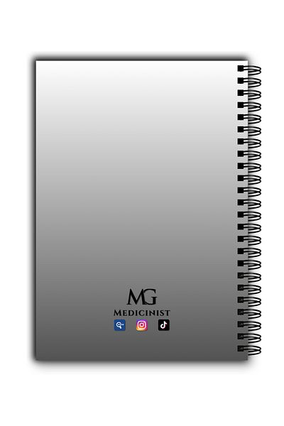 MG Medicinist Medical Notebook A5 - Bones of Affection - Vellum Paper - 80 Sheets
