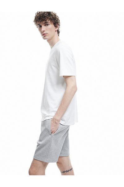 Koton New Season Pocket Detailed Pique Fabric Bermuda Shorts with Elastic Waist
