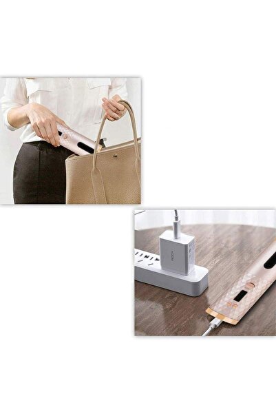 SIKS ® wireless inverter, portable, USB charging, wireless, beige/gold