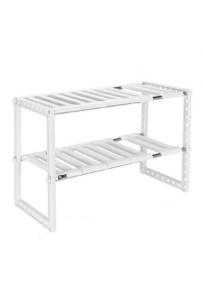 SIKS Raft reglabil, pentru baie sau chiuvetă de bucătărie, alb, 50-70 cm