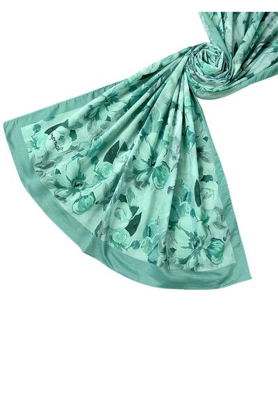 mim eşarp Emproyal Voile Cotton Shawl 75X190 cm - Floral Pattern