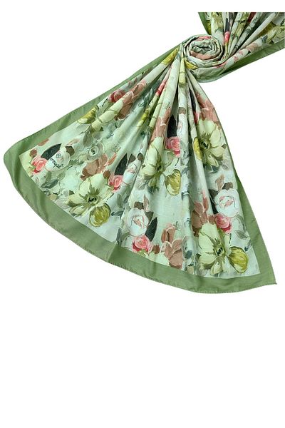mim eşarp Βαμβακερό σάλι Emproyal Voile 75x190 cm - Floral Pattern