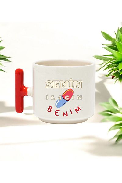 BB TRADE Your Medicine Is My Red t Handle Ceramic Printed Mug Cup 250 ml
