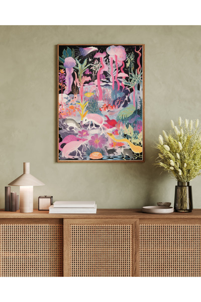 woodhomeworks Tek Parça Salon Ofis Dekor Tablo Ttk