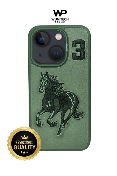 WUNİT iPhone 13 - 14 Compatible Premium Embroidered Special Design Case