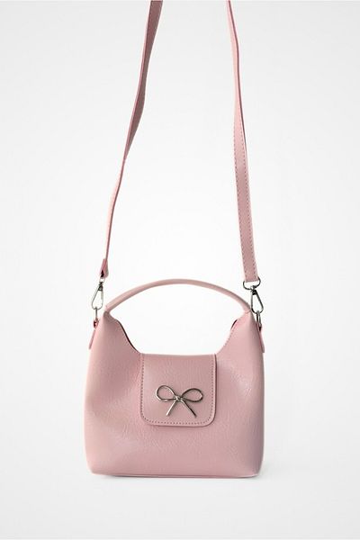 Yuka Atelier Linda Bow Detailed Cross Strap Mini Handbag