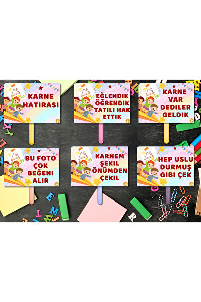 Kozalak Tasarım لافتات يدوية بتصميم يوم التخرج 6 قطع