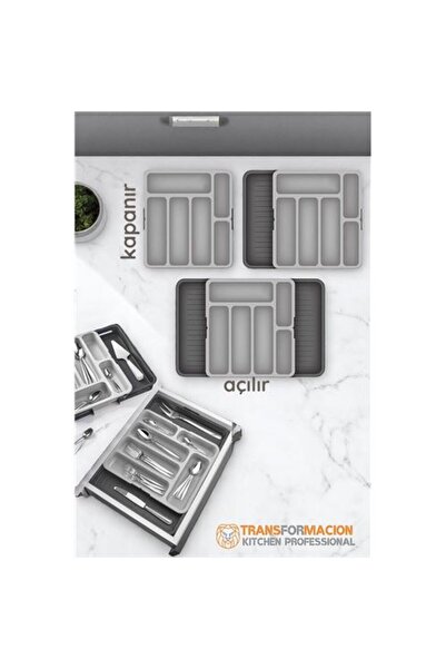 ModaCar HVT® Çift Taraflı Uzayabilen Ayarlı Çekmece Içi Kaşıklık