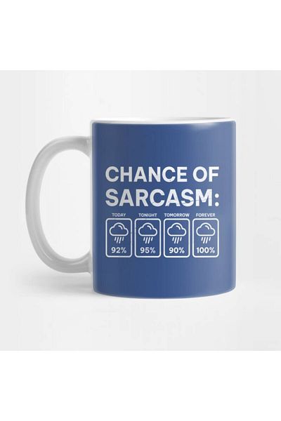 Pixxa Chance of Sarcasm - Poking Mug