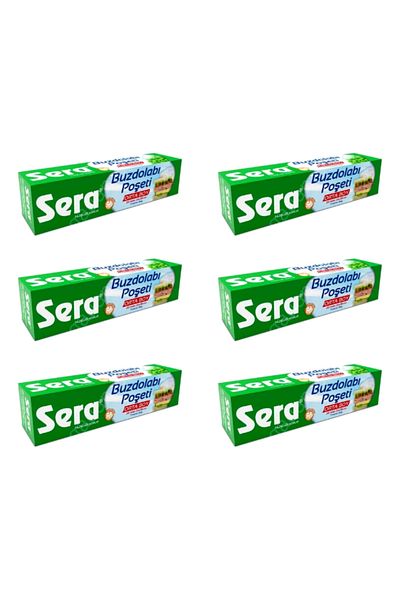 SERA Medium Size Refrigerator Bag - 6 Pieces (6 X 20 Li)