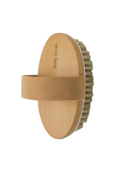 The Casius. Body Brush for Dry Exfoliation, Soft Bristles and Elastic Strap, Suitable for Body Massage, 12 x 6 x