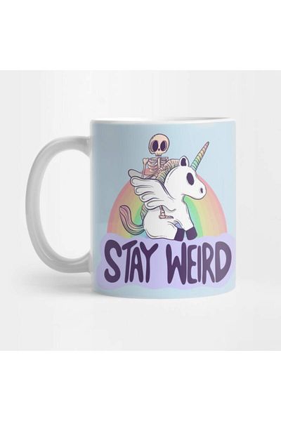 Pixxa Stay Weird Mug Cup