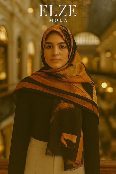 ELZE MODA Allica Pattern Comfortable and Lightweight a Quality Premium Cotton Shawl