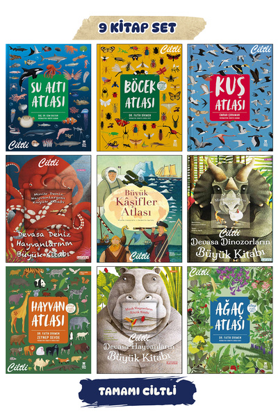 Taze Kitap Su Altı Atlası Hayvan Ağaç Böcek Kuş Atlası Devasa Hayvanların Din...