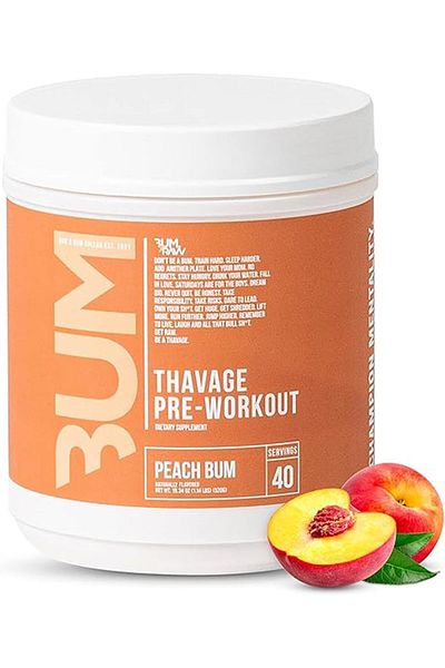 RAW Pre Workout Powder, Thavage - Chris Bumstead Sports Nutrition Supplement for Men & Women - Cbum