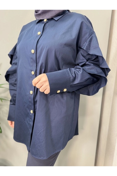 Ghisa Tunic Navy Blue 25Ygstnk4986